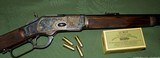 Fabulous Winchester Special Order Cody Verified Short Rifle Engraved with Saddle Ring 44-40 Barrel 20 Inches - 3 of 15