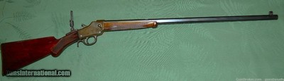 Absolutely Scarce Bay State Arms Deluxe Match Rifle Made 1885 Fires .32 Long Colt and .32 Rimfire, Vernier Sight