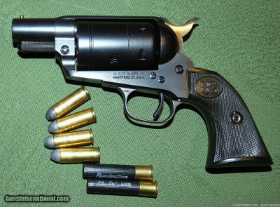 Ultra Scarce USFA Shot Pistol Prototype, 2 Inch Barrel, .45 Long Colt/.410 2 1/2 Inch, Factory Box, Letter, Cased