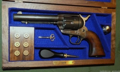 Important Cased Colt SAA with Early London Address in .450 Boxer, Colt Archives Letter, Made 1878, No FFL Needed