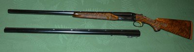 Factory Engraved Winchester Model 21 Custom Grade 2 Barrel Set, Vent Rib, Cody Letter, Superb Condition