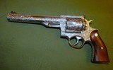 Hand Engraved Ruger Redhawk Pre Warning 1982 with Original Box, Stainless Double Action 7 1/2 Inch Barrel - 15 of 15
