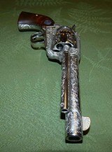 Fantastic Master Engraved Ruger Vaquero APG Cased Sweepstakes Collector Gun in .45 Colt - 7 of 15