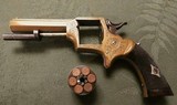Cased and Engraved English Griffiths and Worsley Revolver in Top Condition with Ammo - 3 of 13