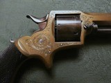 Cased and Engraved English Griffiths and Worsley Revolver in Top Condition with Ammo - 7 of 13