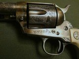 Hand Engraved Colt SAA Cased with Carved Ivory Grips 2nd Generation 1957 - 12 of 15