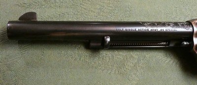 Factory Cased and Engraved SAA in .44 Special Made 1978 in Top Condition Single Action Army 1873 - Image 4 of 12