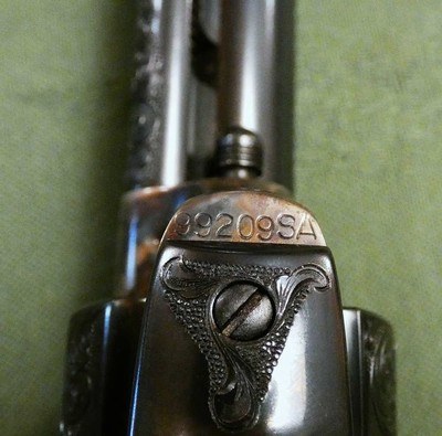 Factory Cased and Engraved SAA in .44 Special Made 1978 in Top Condition Single Action Army 1873 - Image 9 of 12