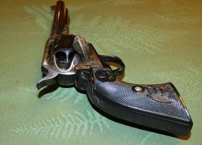 Factory Cased and Engraved SAA in .44 Special Made 1978 in Top Condition Single Action Army 1873 - Image 10 of 12