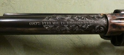 Factory Cased and Engraved SAA in .44 Special Made 1978 in Top Condition Single Action Army 1873 - Image 8 of 12