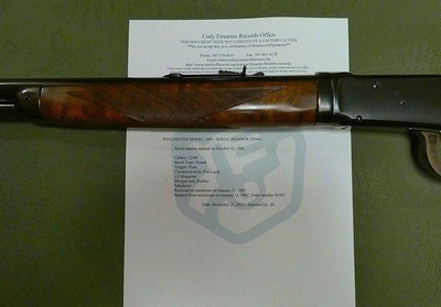Special Order Winchester 1894 Deluxe Takedown with Cody Verification Rare 32-40 WCF Made 1907 - Image 6 of 15