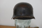 WWII GERMAN HELMET & VISOR HAT ** VETERAN RETURN DOCUMENTATION ** - 15 of 15