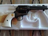 NIB Colt 45 SAA 3rd Gen 4 3/4 Blue/Case Hardened w/ Ivory Grips - 12 of 19