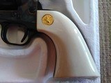 NIB Colt 45 SAA 3rd Gen 4 3/4 Blue/Case Hardened w/ Ivory Grips - 9 of 19