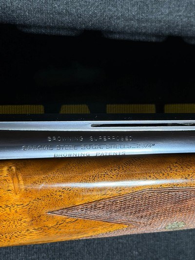 Belgium Browning Superposed Superlight Pigeon Grade ~ 20 gauge - Image 5 of 14