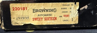 Belgium Browning A5 Sweet Sixteen ~ 16 gauge (Box) - Image 13 of 14