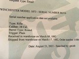 Winchester 1873 38/40 rifle - 14 of 15