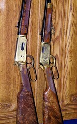 Winchester Model 94 and Winchester 9422 "Matched Set of 1000", .30-30 Rifle And .22 Magnum Carbine lever action pair. Serials: #MC383 and MR - 2 of 20