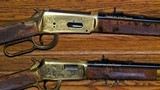 Winchester Model 94 and Winchester 9422 "Matched Set of 1000", .30-30 Rifle And .22 Magnum Carbine lever action pair. Serials: #MC383 and MR - 3 of 20