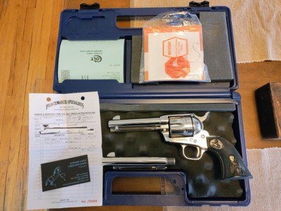 Colt Single Action Army .45 3rd gen nickel - Image 1 of 13