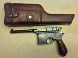 Mauser 1930 Commercial Broomhandle With Pigskin-covered Holster Stock - 1 of 15
