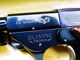 High Standard 103 Olympic Trophy 22 Short All Original and Near LIke New in Box with Accessories, 2-Mags, Owner's Manual Etc. - 3 of 15