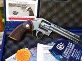 Colt Python .357 Magnum 6" 2020 New Model Stainless Steel 100% Mint with Original Box & Papers - 2 of 15