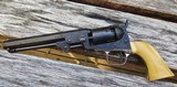 COLT 1849 POCKET MODEL~ GUSTAVE YOUNG FACTORY ENGRAVED WITH COLT LETTER, ANTIQUE , IVORY STOCKS - 4 of 15