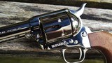 Colt SAA 3rd Gen. .45 Cal. Factory Nickel Buntline Mint and Unfired with 12