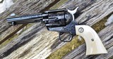 Colt SAA 2nd Generation Engraved with Ivory Grips 4 3/4