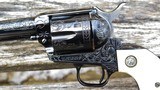 Colt SAA 2nd Generation Engraved with Ivory Grips 4 3/4