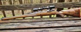 Mauser Custom Mannlicher Carbine by Robert Snapp .411 Bear Swamp Caliber 40 Years Old Still Like New With Ammo, Dies, Cases and History - 3 of 15