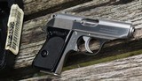 Walther PPK Stainless Steel .32 ACP Matching Numbers Box and Target Very Minty from
Interarms
production 1998 - 3 of 15