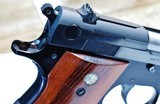 S&W Model 39 No Dash Early 4-digit 9mm from 1959 Original Finish Special Order Red Ramp White Outline Sights - 6 of 15