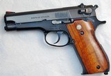 S&W Model 39 No Dash Early 4-digit 9mm from 1959 Original Finish Special Order Red Ramp White Outline Sights - 1 of 15