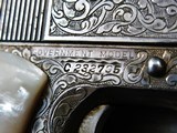 Colt Government Model .45 ACP Fully Engraved Silver Plated Finish With Real Pearl Grips - 3 of 13