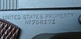 Colt 1911 A1 .45 ACP Military Early WWII Parkerized From 1942 High Condition Original - 11 of 15