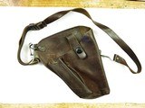 Luger SSand RZM Marked Leather Shoulder Holster WWII German - 1 of 13