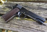 Colt 1911 A1 .45 ACP Original Blue Finish From 1940 All Gun Original As Issued and Nice! - 11 of 15