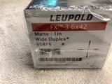 Leupold FX-3 6x42 NEW Unopened