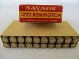 Savage 222 Rem. Ammo with Indian Head on Box - 4 of 4