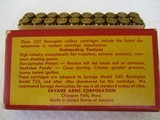 Savage 222 Rem. Ammo with Indian Head on Box - 2 of 4