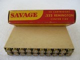 Savage 222 Rem. Ammo with Indian Head on Box - 3 of 4