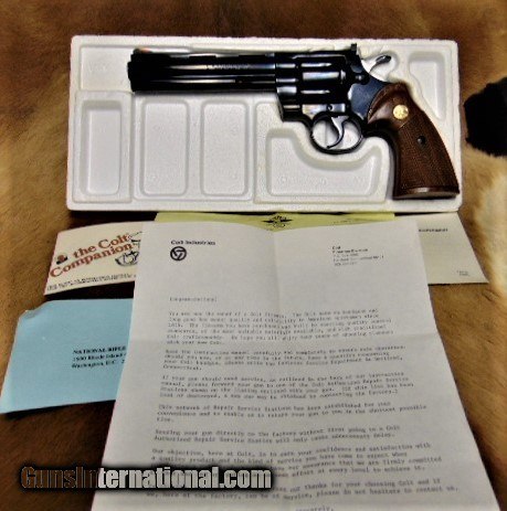 Colt Python complete w/Box & paperwork