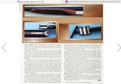 Superlative Unfired 20 Gauge Beretta 471 Silver Hawk Side-by-Side, New In The Case - Image 15 of 15