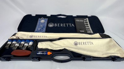 Superlative Unfired 20 Gauge Beretta 471 Silver Hawk Side-by-Side, New In The Case - Image 8 of 15