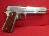 Colt Government .45ACP 5" Barrel MKIV Series 80 High Polish Stainless Steel 1992mfg ***SOLD*** - 1 of 19