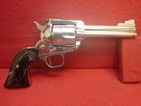 **SOLD**Ruger Blackhawk .357 Magnum 4.5" Barrel Nickel Finish Revolver 3-Screw Old Model 1969mfg**SOLD** - 1 of 21