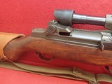 **SOLD**US Springfield M1D Garand .30-06 Semi Automatic Sniper Rifle w/M84 Scope, Flash Hider, Etc., 1952mfg **SOLD** - 3 of 24