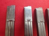 WWII Nazi German MP38 or MP40 9mm 32rd Submachine Gun Magazines Original Wartime Production LOT OF 5 SOLD - 15 of 19